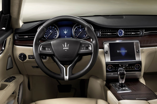 ... aufgerumt. Groer Touchscreen und Analoguhr fallen besonders ins Auge