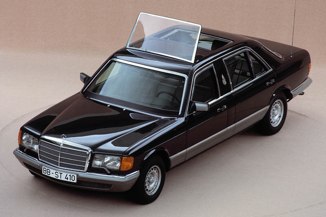 Sympathischer ist diese 1985 aufgebaute Limousine der S-Klasse (W 126) mit umfangreicher Sonderausstattung und Sonderschutz