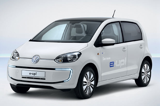 Das erste Elektroauto von Volkswagen wird nicht der Golf, sondern der Up werden. Erstmals gezeigt hat der Autobauer den e-up auf der jhrlichen Presse- und Investorenkonferenz in Wolfsburg