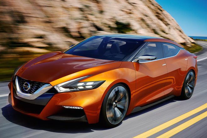 Nissan zeigt auf der Automesse in Detroit diese Studie. Der Sport Sedan Concept ist bewusst sportlich und auffllig gezeichnet