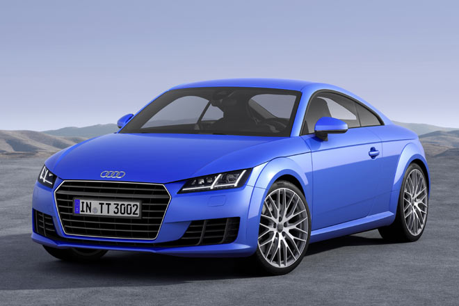 Gestatten, Audi TT, dritte Generation 2014. Der zunchst als Coup erscheinende Sportwagen zeichnet sich durch ein schrferes, detailverliebteres Design aus. Merkmale sind der kantigere, dreidimensionalere Grill, »