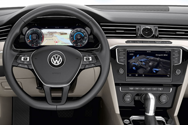 Optional bietet VW erstmals eine volldigitale, variable Instrumentierung an