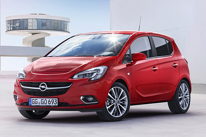 Gestatten, Opel Corsa, fnfte Generation (»E«). Es handelt sich nicht um ein komplett neues Auto, sondern um eine umfangreiche berarbeitung des Corsa D