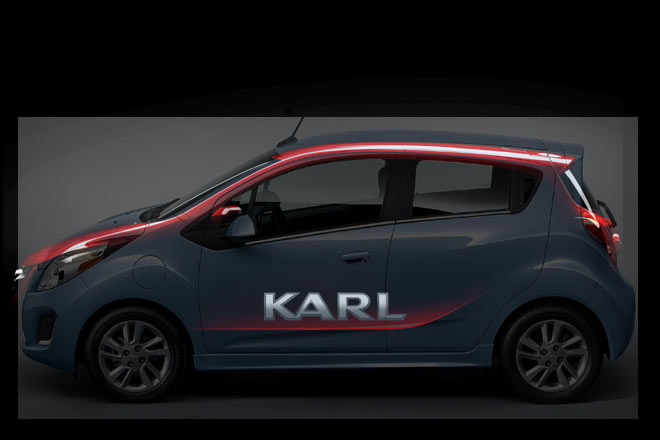 ... der direkte Vergleich ergibt: Länge, Proportionen und Türausschnitte sind praktisch identisch, nur erhält der Karl wohl ein etwas flacher zulaufendes Heck