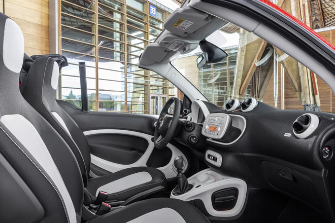 Das Interieur entspricht dem des »normalen« Fortwo