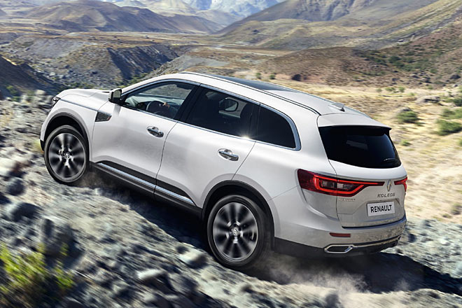 Der Koleos wird als Fronttriebler und Allradmodell geliefert, maximal gibt es nur 172 PS