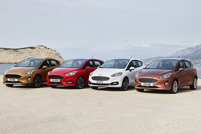 Noch einmal alle vier Fiesta. Weiteres Bildmaterial liegt leider noch nicht vor