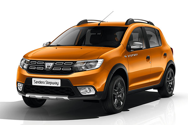Auch Sandero und Sandero Stepway (Bild) tragen nun den neuen Kühlergrill in Waben-Optik