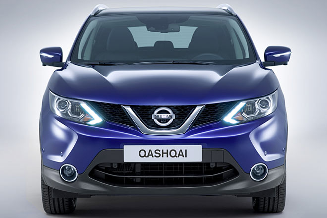 Schon bisher war der Qashqai II nicht gerade eine Augenweide, immerhin ist das merkwürdig kurze Tagfahrlicht nun optimiert