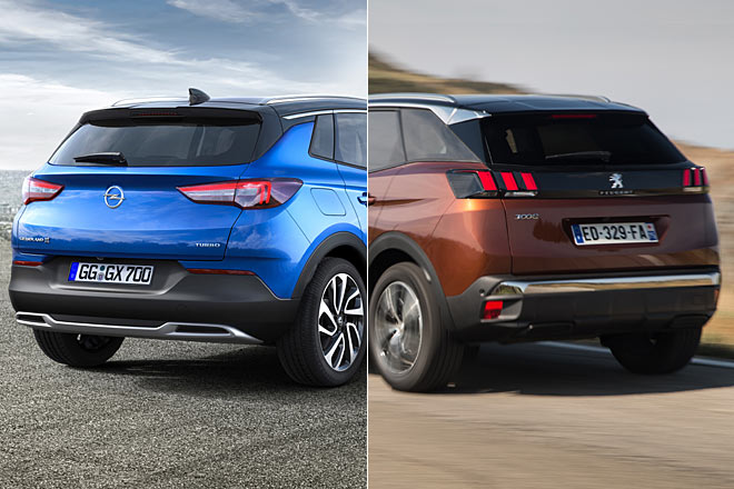 Der 3008 hat sehr prägnante Rückleuchten, ist insgesamt aber auch aus dieser Perspektive zweite Wahl