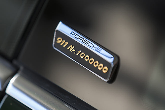 ... nat�rlich eine Plakette mit der 1.000.000