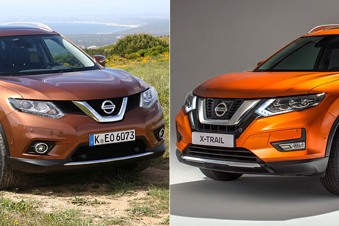 Mit dem Facelift wird der X-Trail bulliger, aber nicht unbedingt schöner