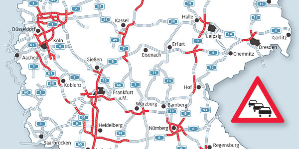 ADAC-Stauprognose für das Wochenende 04.-06.08.2017