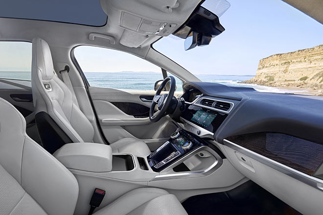 Blick ins Interieur des I-PACE