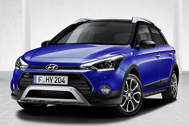 Der i20 Active behält seine bisherige Front bei