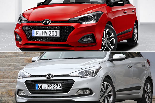 Neuer und bisheriger i20 im Vergleich: Wozu die Delle, mag man fragen