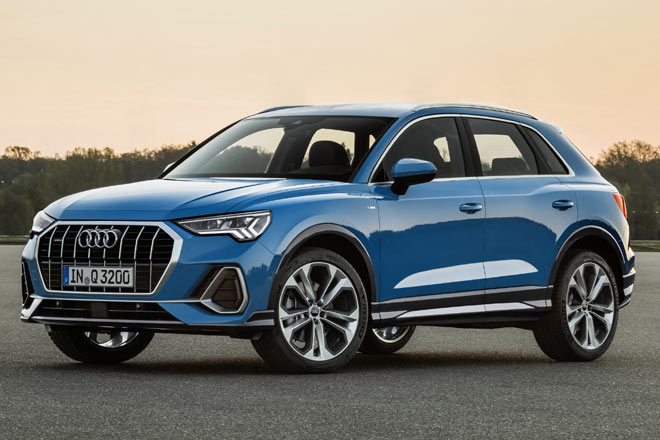 Gestatten, Audi Q3, zweite Generation. Das Kompakt-SUV setzt künftig auf einen auffälligeren Look mit breiten &raquo;Backen&laquo;