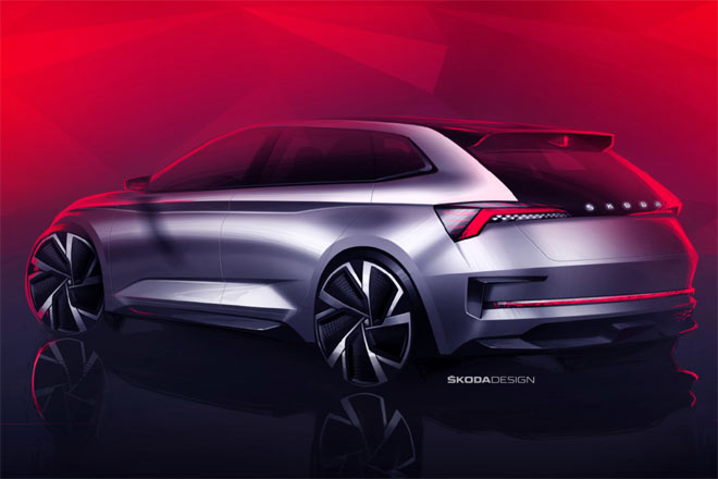 Dies gilt auch für das Heck: Weder Schriftzug noch dritte Bremsleuchte noch Leuchtband wird der Rapid-Nachfolger so aufweisen