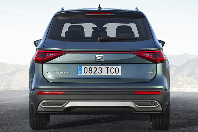 Voll-LED-Rückleuchten mit animierten Blinkern. Anders als das Bild suggeriert, ist der Mittelteil nicht aktiv leuchtend &ndash; so wie beim T-Cross und anders als bei Audi oder Porsche