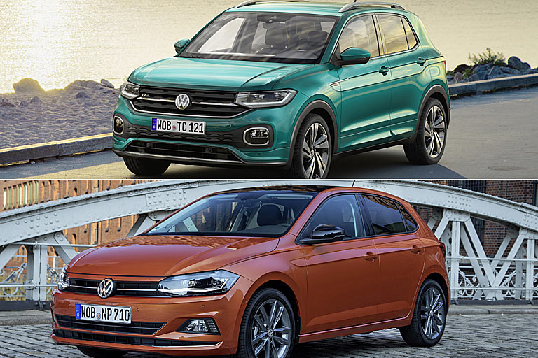Für die Farbe kann der Polo nichts, aber auch abseits dessen wirkt der T-Cross schicker, praktischer, moderner, begehrenswerter