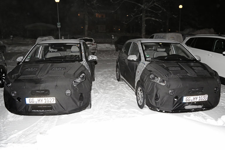 Erstmals erwischt: In Schwedens Norden parken Prototypen des nächsten Hyundai i10