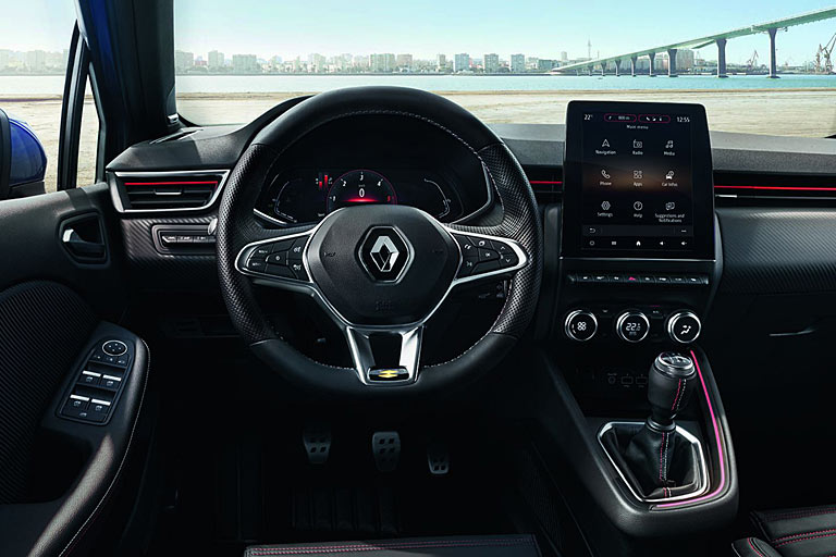 Außerdem verbaut Renault als erster Anbieter in der Kleinwagenklasse serienmäßig digitale Instrumente. Es gibt sie in 7 Zoll oder wie hier in 10 Zoll Größe