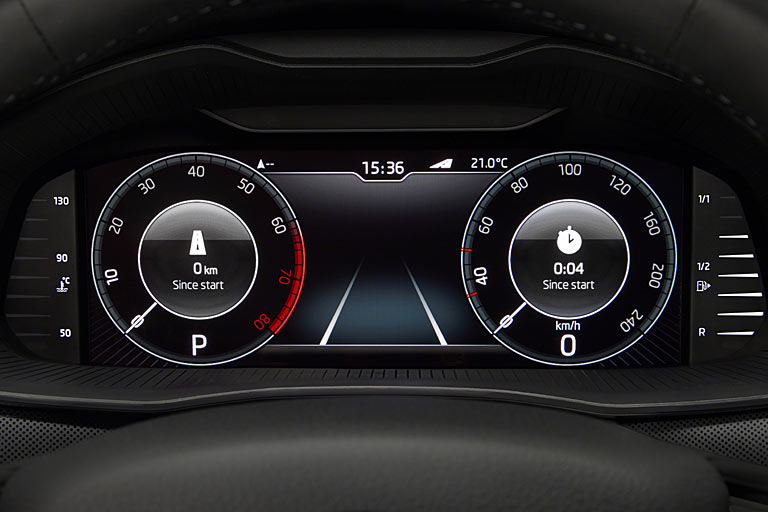 Digitalinstrumentierung ist in der 10,25-Zoll-Ausführung verfügbar