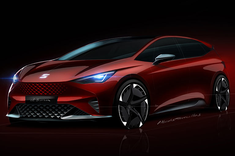 Auf Zeichnungen sah das Auto noch eine ganze Nummer schnittiger aus