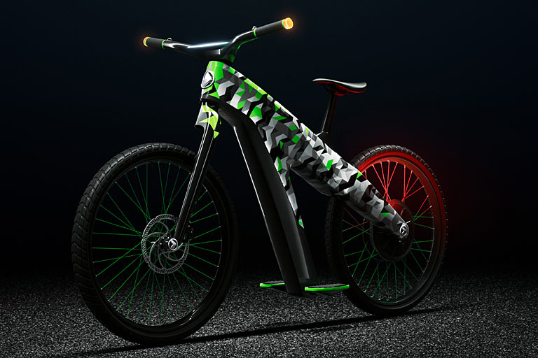 Škoda zeigt auf dem Genfer Autosalon seine Interpretation von Mikromobilität: Klement ist weder mikro noch Fahrrad, auch nicht E-Bike. Es handelt sich um einen Elektroroller mit feststehenden Pedalen, die &raquo;