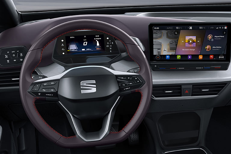 Das Interieur des ID.3 zeigt VW noch gar nicht. Dass es ungefähr so aussehen wird wie in der entsprechenden Seat-Studie, liegt auf der Hand