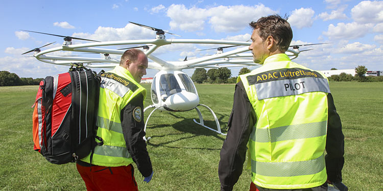 ADAC-Luftrettung lässt erstmals Multikopter steigen