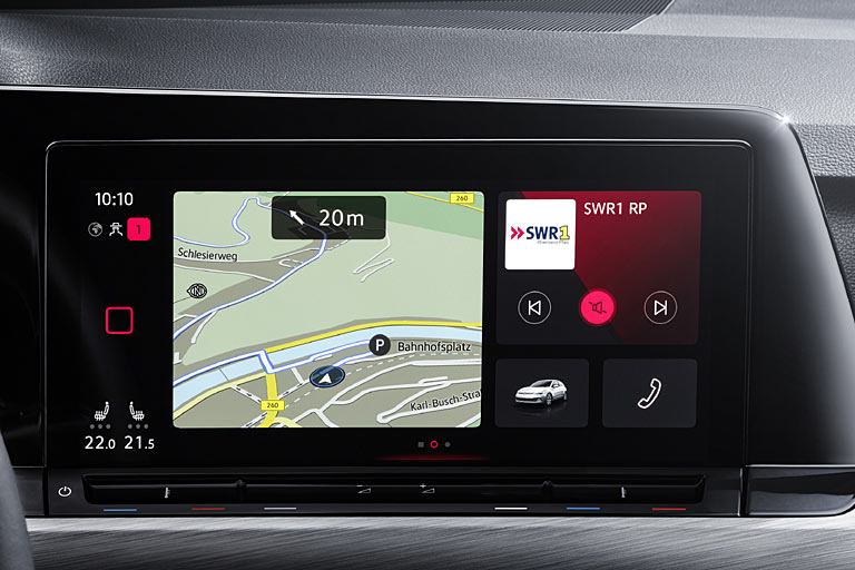 Schwächen bei der Bedienung: Auch Klima und Lautstärke werden nur noch über Wippen bedient. Die rechte Temperatur wird links angezeigt. Sitzlüftung scheint es immer noch nicht zu geben