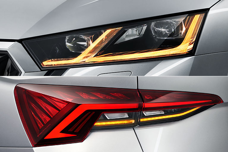 Voll-LED-Technik ist vorne Standard, hinten aufpreispflichtig. Die Topversionen haben jeweils einen Doppelblinker, hinten animiert