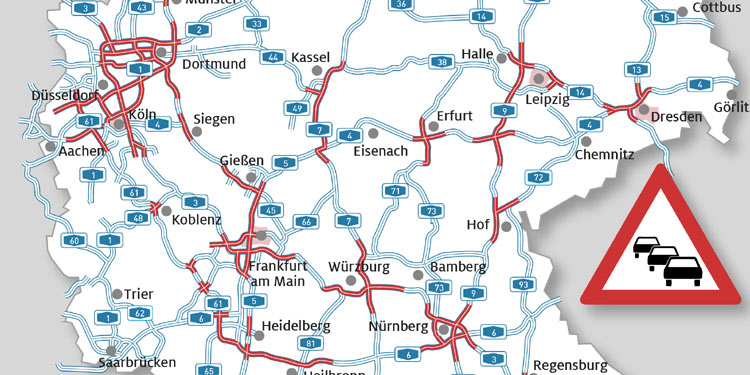 ADAC-Stauprognose für Weihnachten 2019
