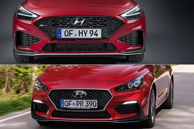 Neuer i30 N-Line und bisherige Version im Vergleich: Das neue Gesicht ist Geschmackssache