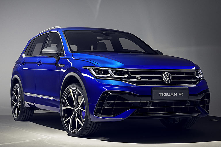 Neu im Angebot ist der Tiguan R, dessen 2,0 TSFI 320 PS leistet und der sicher etliche Freunde finden wird, die sich das leisten wollen und können