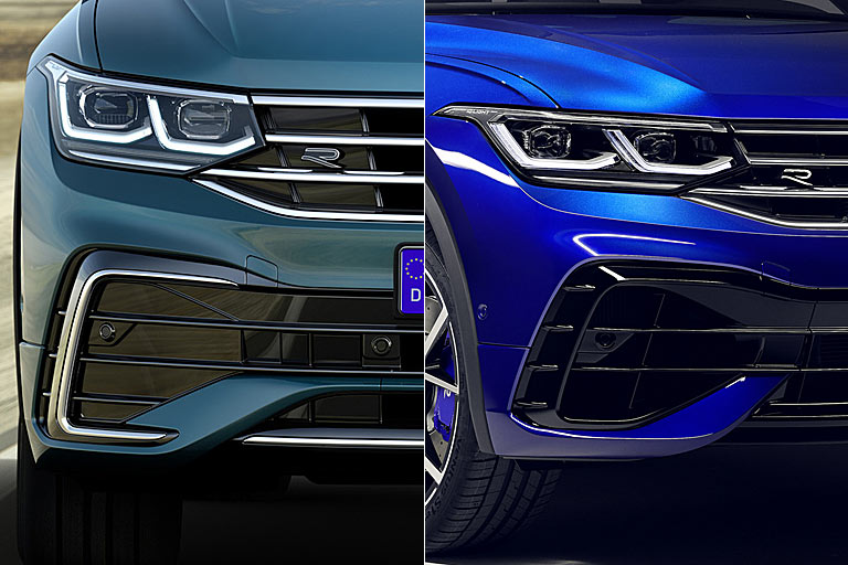 Nochmal zurück zu Marketing-Missgriffen: Wer R-Line und R mit identischen Schildchen versieht, hat die Basics nicht verstanden. Auch die Schürzen unterscheiden sich erstaunlich wenig