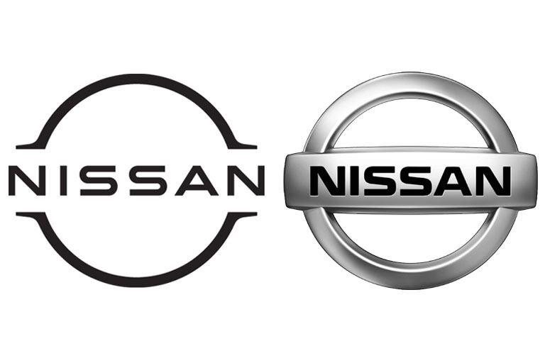 Nissan hat sein Logo überarbeitet. Die neue Variante trägt einen seitlich offenen Kreis und verzichtet auf die Chrom-Anmutung und die Kugel-Optik