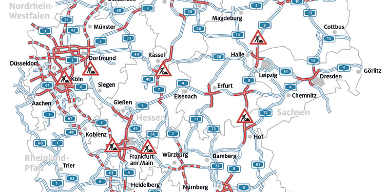 ADAC-Stauprognose für das Wochenende 10.-12.07.2020