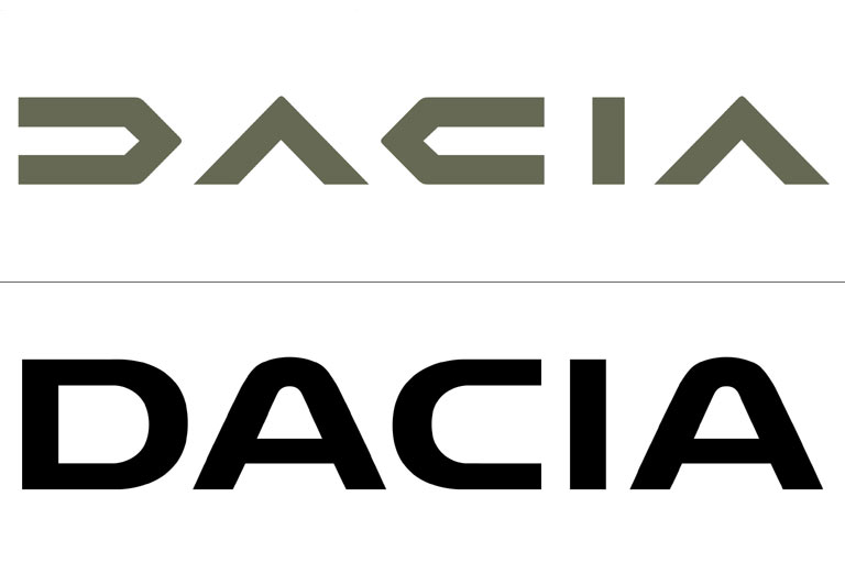 Zusammen mit den fehlenden Buchstaben wird das Logo zur Wortmarke