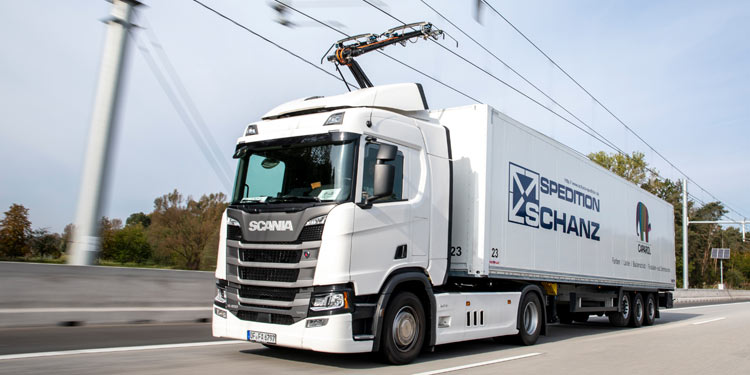 Dritte eHighway-Teststrecke ist in Betrieb