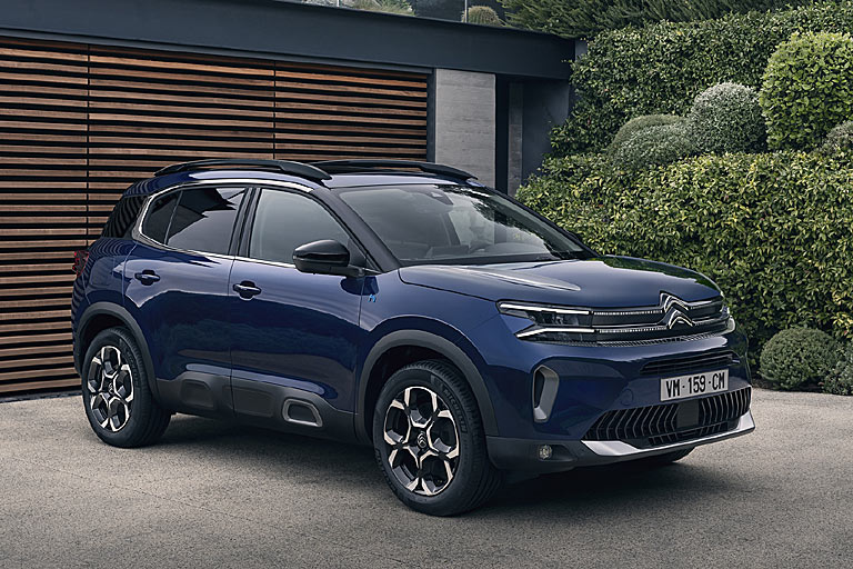 Noch einmal der aufgefrischte Citroën C5 Aircross im Profil
