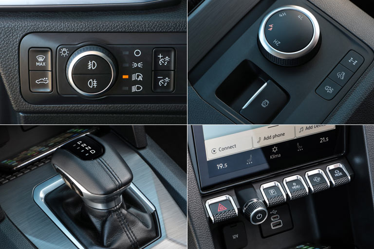 Es gibt sogar Drehschalter fürs Licht und die Fahrmodi, einen guten by-wire-Wählhebel und &ndash; Millionen Fahrer aktueller VW dürfen neidisch sein &ndash; einen Lautstärkeregler wie er sein muss