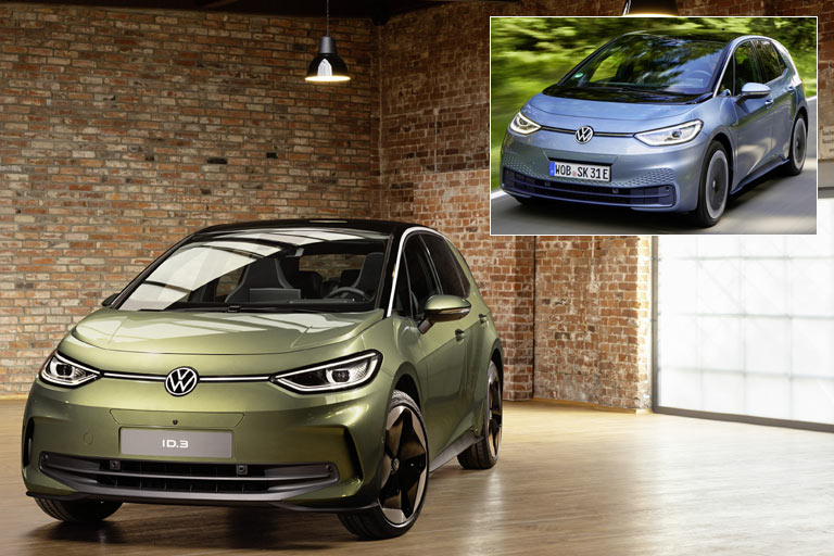 Nochmal das ID.3-Facelift im Vergleich zum bisherigen Modell: Die Chance auf eine echte Aufwertung wurde klar vertan