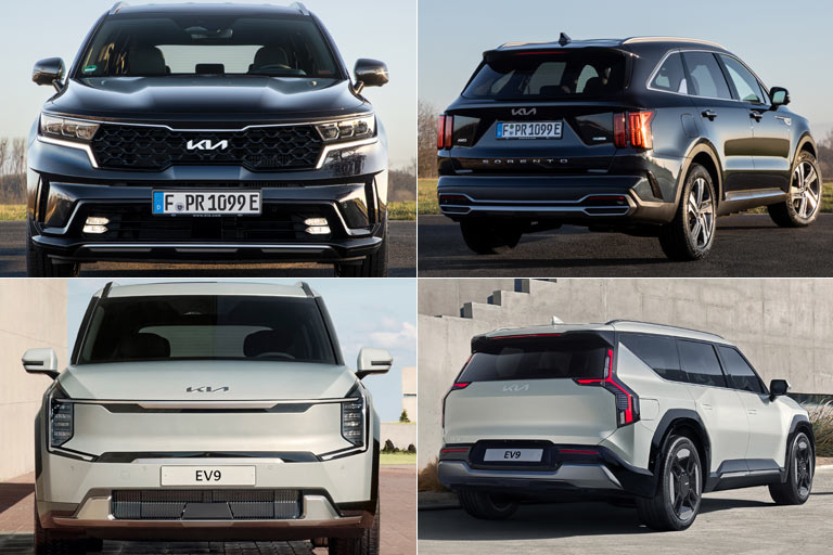 Das gilt auch für das Außendesign, wo der ebenfalls auffällig gezeichnete Sorento klar zurückfällt