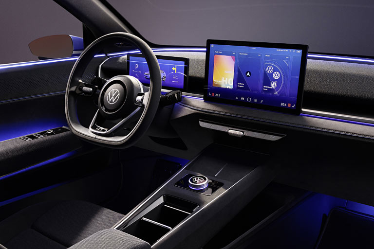 Temperatur und Lautstärke dürfen durch echte Tasten bzw. eine Walze gesteuert werden - auch das besser als im ID.3, aber schlechter als im Golf VII. Das Geheimnnis um die Luftduschen ist noch nicht, äh, gelüftet