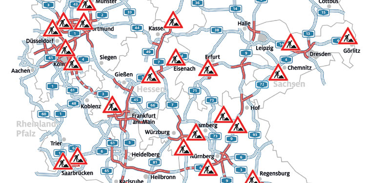 ADAC-Stauprognose für Pfingsten 2023