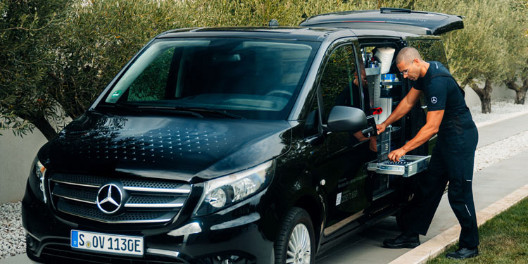 Mercedes: Die Werkstatt kommt nach Hause
