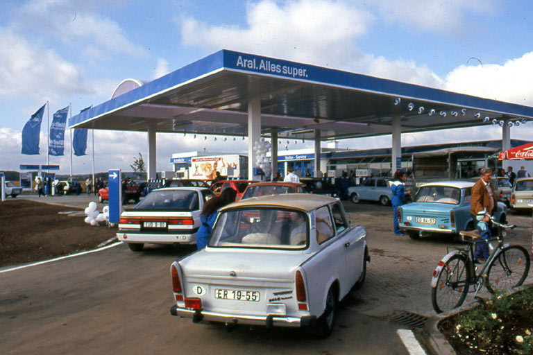 In den 90er-Jahren expandierte auch Aral nach Ostdeutschland