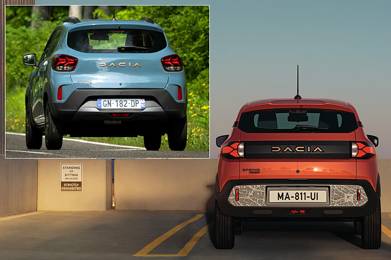 Auch hinten wirkt der Spring jetzt eine Nummer erwachsener. Die Beklebung lässt sich bestimmt entfernen...